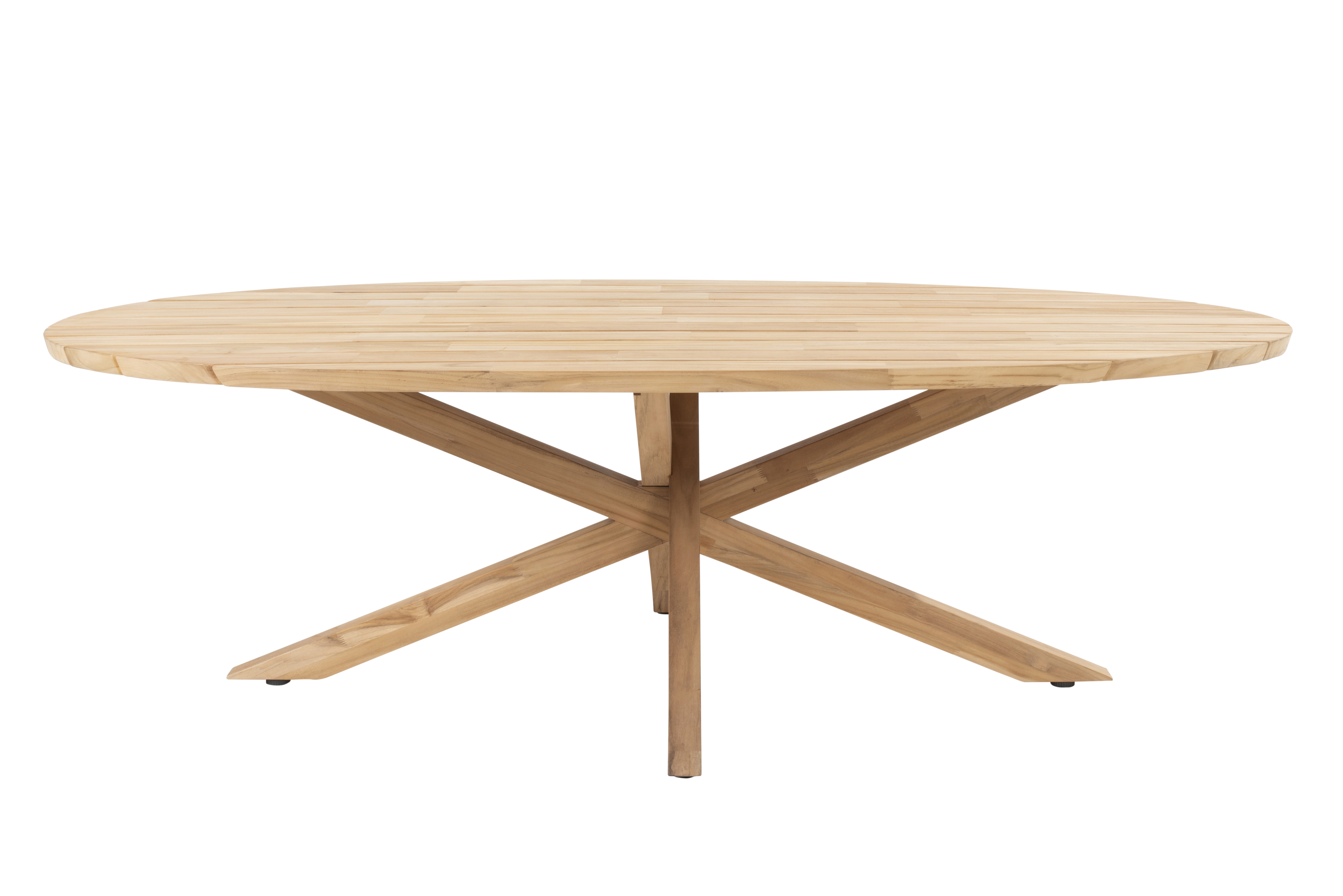 Taste Prado Oval Table 240x115 Teak+6x Albano Latte